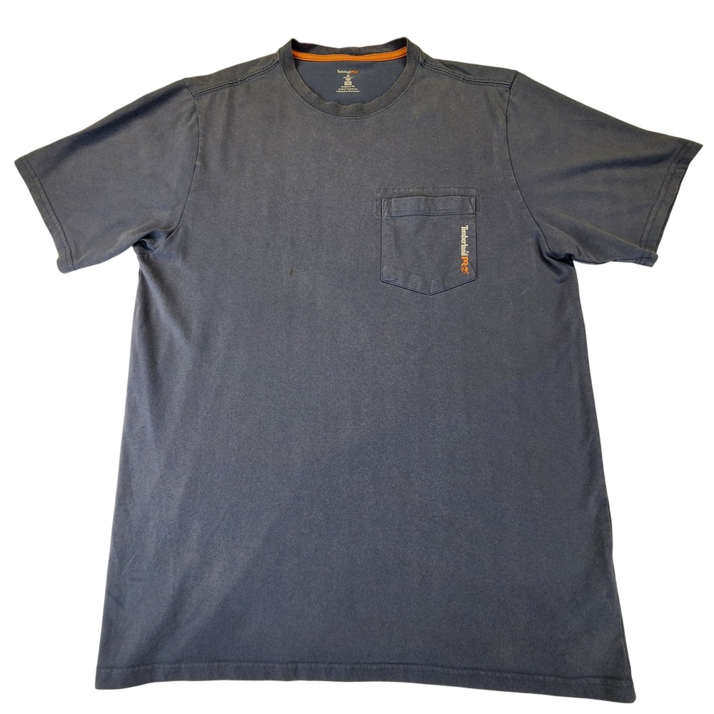 Timberland PRO Wickwork Pocket T-Shirt Mens TL Large Tall Blue Workwear